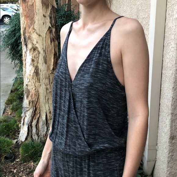 GAP Heathered Charcoal Jumpsuit - Picture 4 of 6